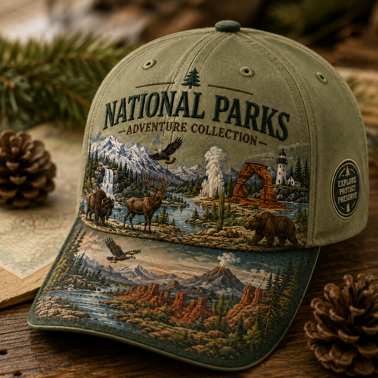 🇺🇸 Last Day Promo: 49% OFF 🏞️ - National Park Adventure Cap