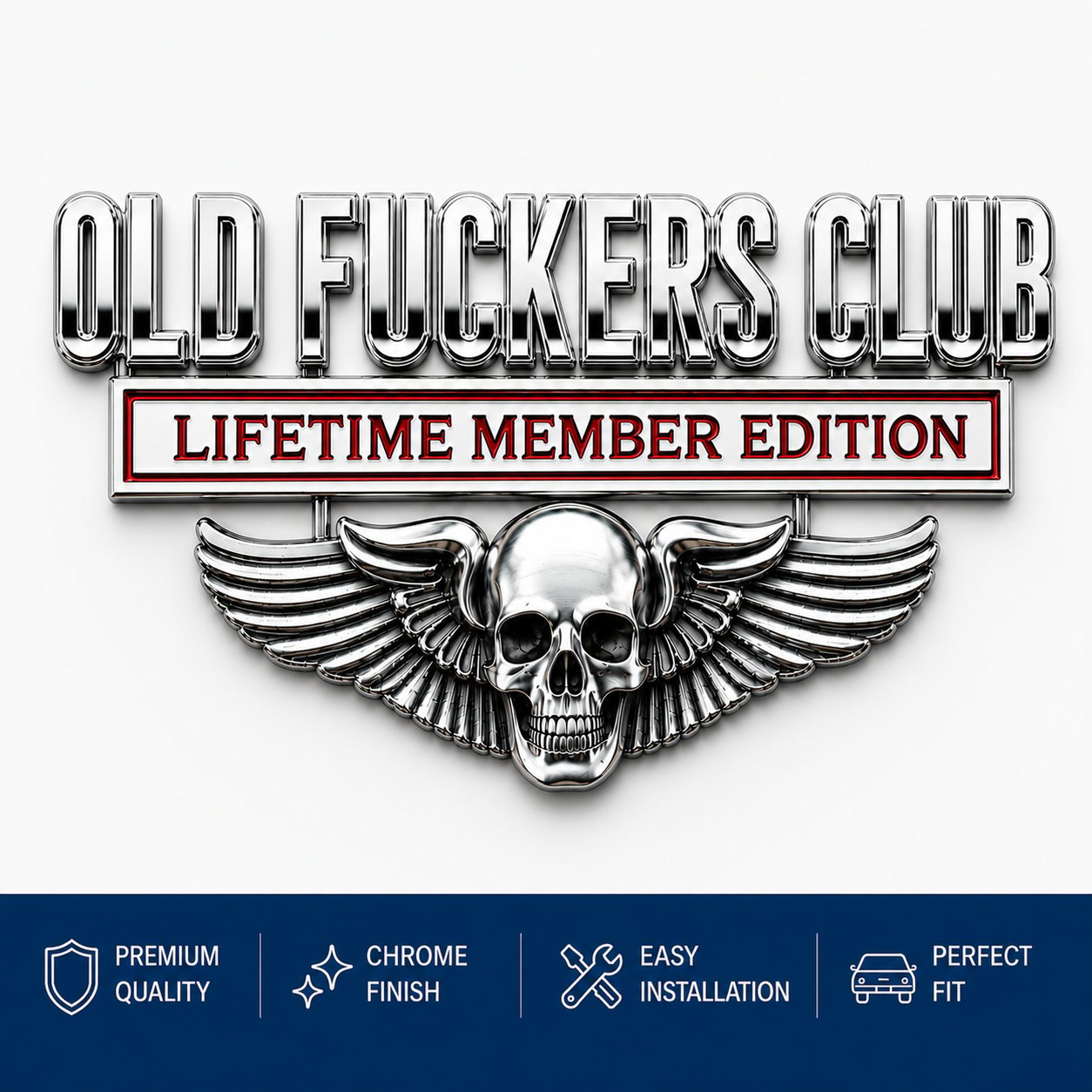 đOLD F*CKERS CLUB Metal Car Emblem - BUY 1