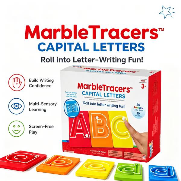 đ¤Marble Tracers - Lowercase LettersđRoll Into Letter-Writing Fun!