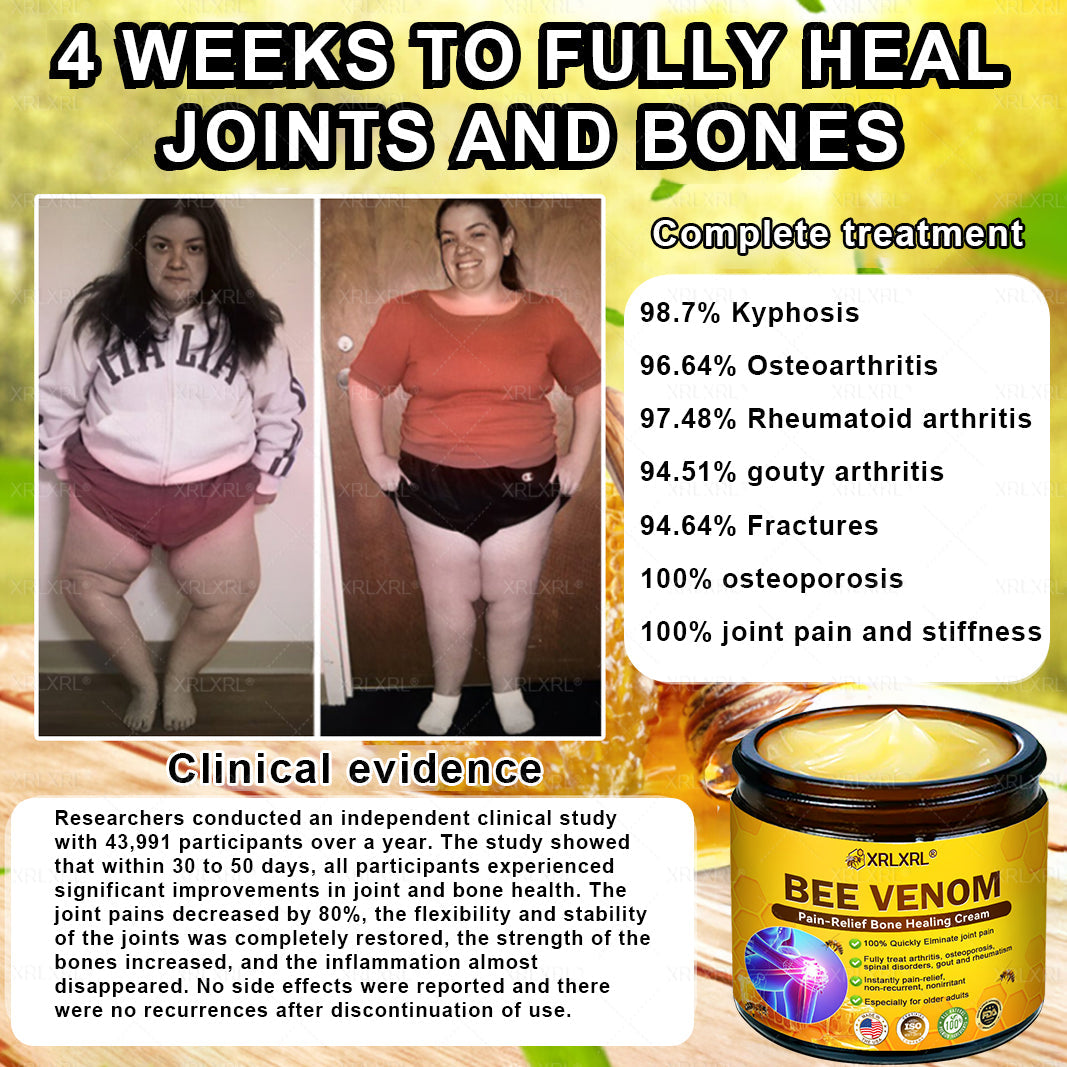 XRLXRL® Bee Venom Pain-Relief Bone Healing Cream 👨‍⚕️👨‍⚕️(Specially for older adults)