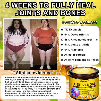XRLXRL® Bee Venom Pain-Relief Bone Healing Cream 👨‍⚕️👨‍⚕️(Specially for older adults)