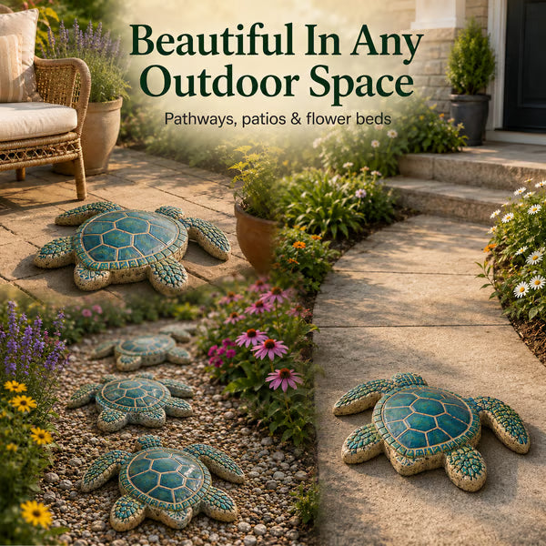 💥 LAST DAY 49% OFF - 🌊 Reusable Ocean Theme Garden Art Mold – Make Your Garden Truly One of a Kind (📦Buy 2 Free Shipping) - 🐢Sea Turtle / 🎁 FREE DIY Painting Tools Included / Diameter: 15.7 in (40 cm)