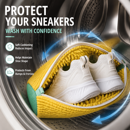 No-Scrub Shoe Washing Bag- Clean & Protect YourSneakers In The WashingMachine