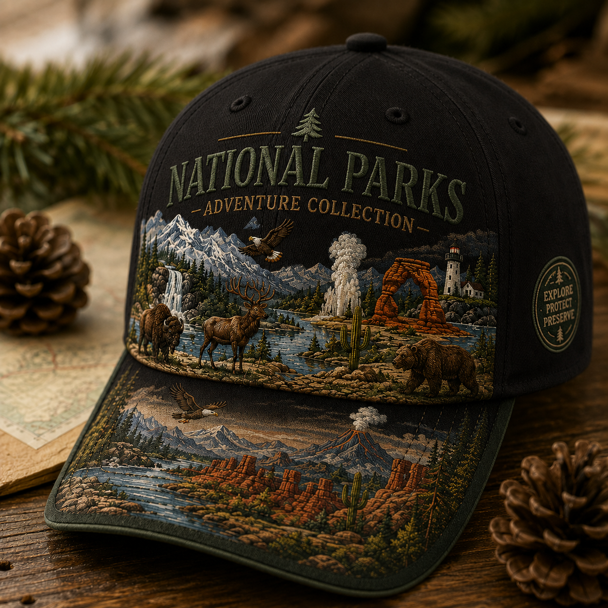 🇺🇸 Last Day Promo: 49% OFF 🏞️ -  National Park Adventure  Cap