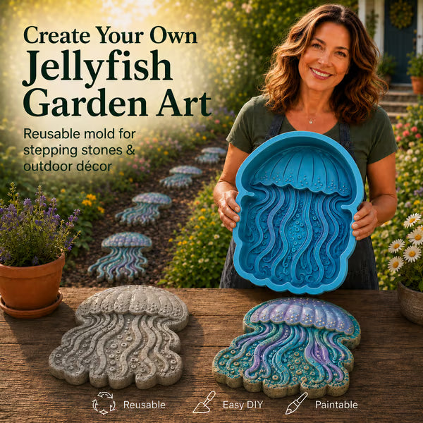 💥 LAST DAY 49% OFF - 🌊 Reusable Ocean Theme Garden Art Mold – Make Your Garden Truly One of a Kind (📦Buy 2 Free Shipping) - 🐢Sea Turtle / 🎁 FREE DIY Painting Tools Included / Diameter: 15.7 in (40 cm)