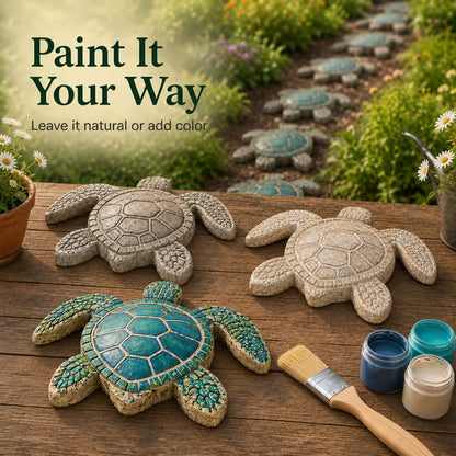 💥 LAST DAY 49% OFF - 🌊 Reusable Ocean Theme Garden Art Mold – Make Your Garden Truly One of a Kind (📦Buy 2 Free Shipping) - 🐢Sea Turtle / 🎁 FREE DIY Painting Tools Included / Diameter: 15.7 in (40 cm)