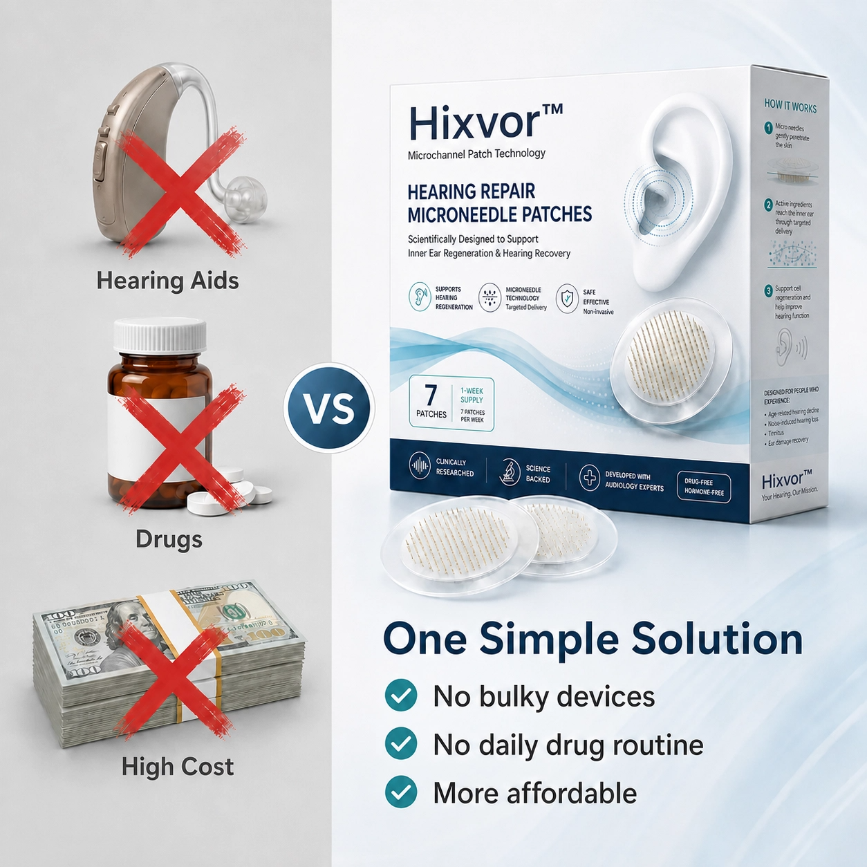 👂Hearing Support Microneedle Patches