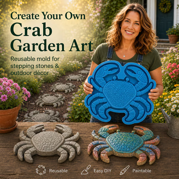 💥 LAST DAY 49% OFF - 🌊 Reusable Ocean Theme Garden Art Mold – Make Your Garden Truly One of a Kind (📦Buy 2 Free Shipping) - 🐢Sea Turtle / 🎁 FREE DIY Painting Tools Included / Diameter: 15.7 in (40 cm)