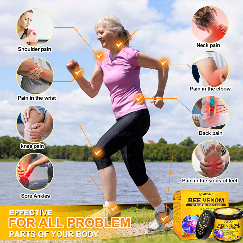 XRLXRL® Bee Venom Pain-Relief Bone Healing Cream 👨‍⚕️👨‍⚕️(Specially for older adults)
