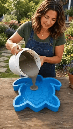 💥 LAST DAY 49% OFF - 🌊 Reusable Ocean Theme Garden Art Mold – Make Your Garden Truly One of a Kind (📦Buy 2 Free Shipping) - 🐢Sea Turtle / 🎁 FREE DIY Painting Tools Included / Diameter: 15.7 in (40 cm)