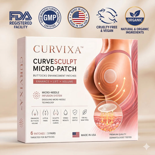 Curvixa™ CurveSculpt Micro-Patch ✦ Sculpt • Firm • Smooth Lower Body Curves ✦ Micro-Needle Infusion System