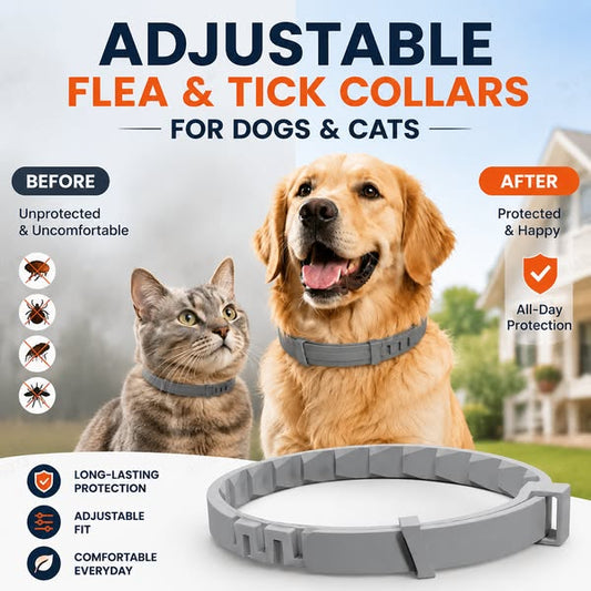 🔥2026 New products🔥Adjustable Flea & Tick Collars for Dogs & Cats