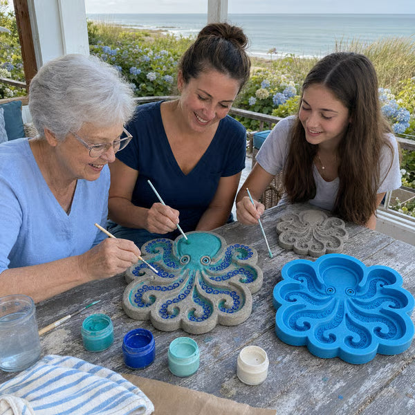 💥 LAST DAY 49% OFF - 🌊 Reusable Ocean Theme Garden Art Mold – Make Your Garden Truly One of a Kind (📦Buy 2 Free Shipping) - 🐢Sea Turtle / 🎁 FREE DIY Painting Tools Included / Diameter: 15.7 in (40 cm)