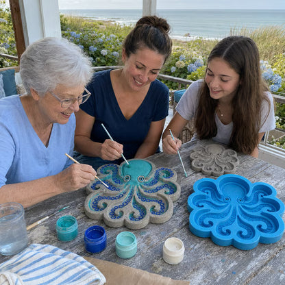 💥 LAST DAY 49% OFF - 🌊 Reusable Ocean Theme Garden Art Mold – Make Your Garden Truly One of a Kind (📦Buy 2 Free Shipping) - 🐢Sea Turtle / 🎁 FREE DIY Painting Tools Included / Diameter: 15.7 in (40 cm)