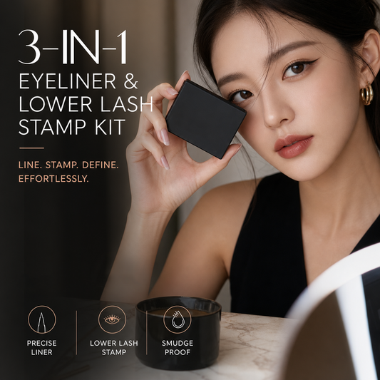 🥳2026 HOT SALE🥳💄✨ 50% OFF! 3‑in‑1 Eyeliner & Lower Lash Stamp Kit – Stamp perfect wings & lashes in seconds. Waterproof, smudge‑proof. No steady hand needed! 👁️🖌️