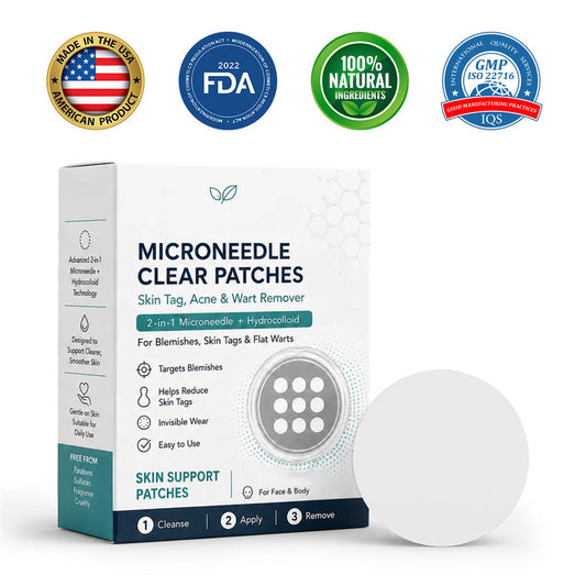 Effective MicroNeedle BotanicSkinTag Removal Patch