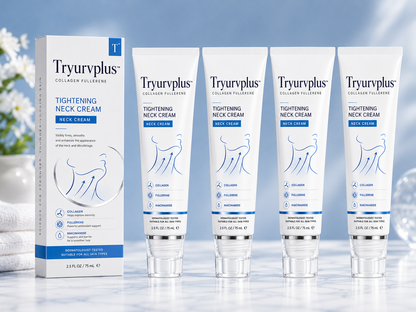 ✨ Tryurvplus™ Instant Neck Lift Cream  —  🧴 Infused with Retinol & Hyaluronic Acid | Firms the Neck, Reduces Wrinkles & Double Chin