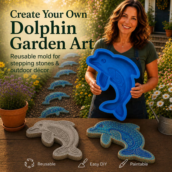 💥 LAST DAY 49% OFF - 🌊 Reusable Ocean Theme Garden Art Mold – Make Your Garden Truly One of a Kind (📦Buy 2 Free Shipping) - 🐢Sea Turtle / 🎁 FREE DIY Painting Tools Included / Diameter: 15.7 in (40 cm)