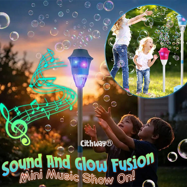 Cithway® Glowing Streetlight Bubble Fountain Tower