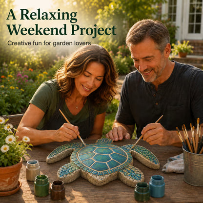 💥 LAST DAY 49% OFF - 🌊 Reusable Ocean Theme Garden Art Mold – Make Your Garden Truly One of a Kind (📦Buy 2 Free Shipping) - 🐢Sea Turtle / 🎁 FREE DIY Painting Tools Included / Diameter: 15.7 in (40 cm)