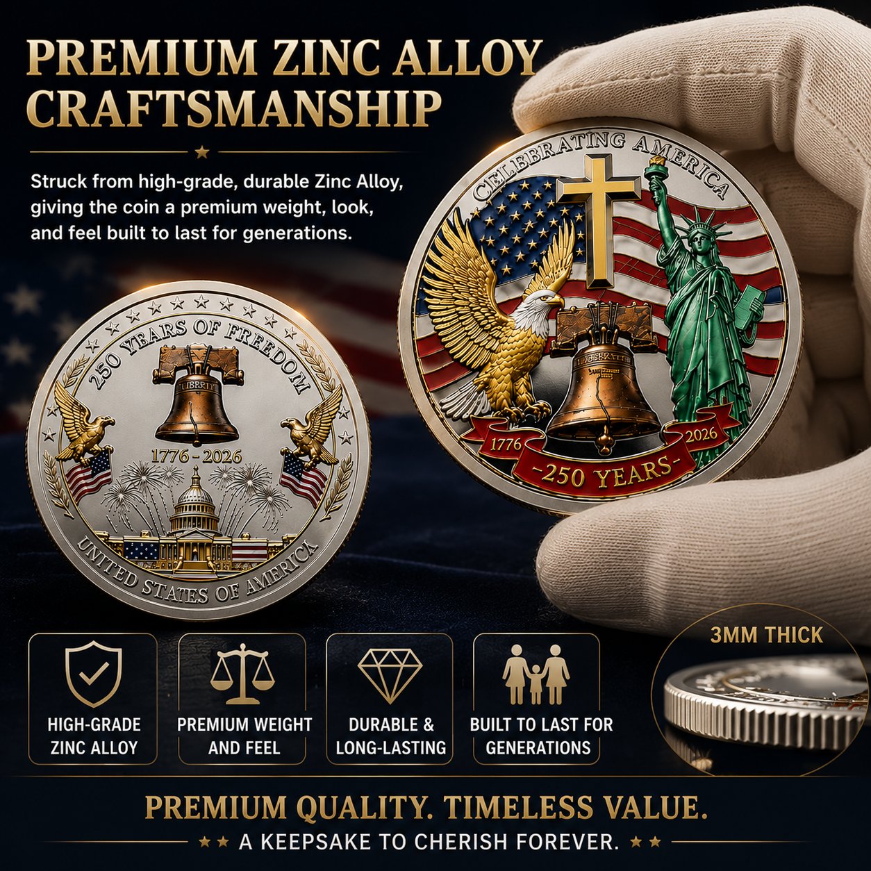 Hot Selling! 49% OFF🔥 United States 250th Anniversary Coin