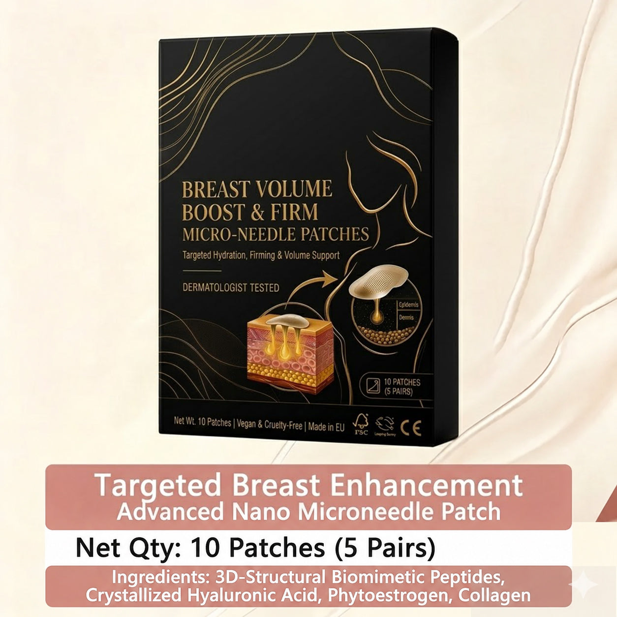 💥Ctmson® Targeted Breast Enhancement Advanced Nano Microneedle Patch