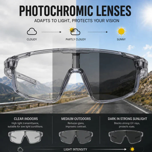 ☀️UV400 Photochromic Polarized Safety Glasses