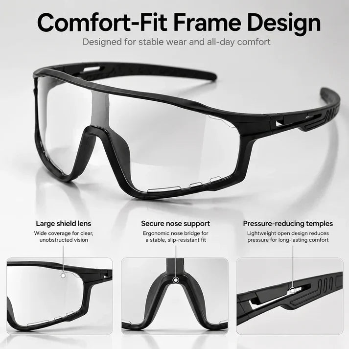 ☀️UV400 Photochromic Polarized Safety Glasses